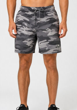 Trinity Coast Mens Gray Camo Swim Trunks Board Shorts Mesh Lined Size M